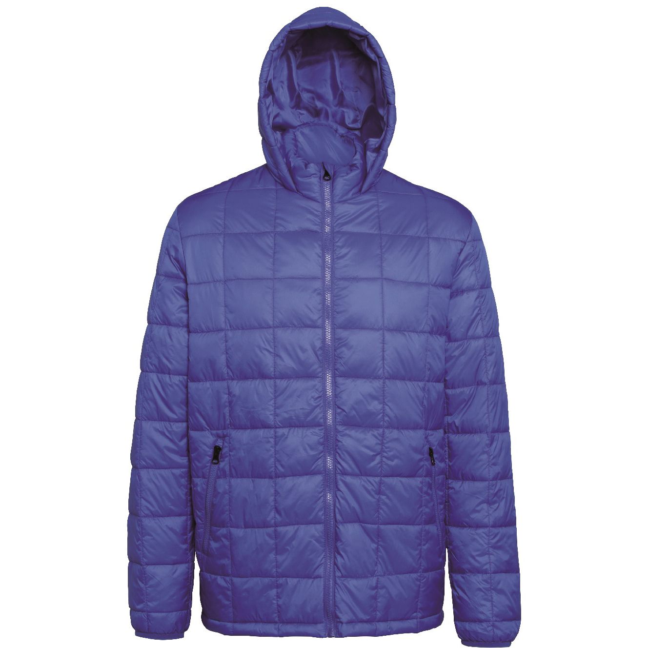 Box Quilt Hooded Jacket