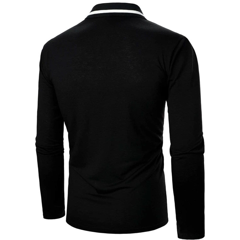 Two Tone Half Button Polo Shirts